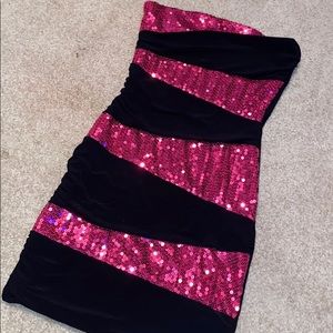 Sparkly body cons dress
